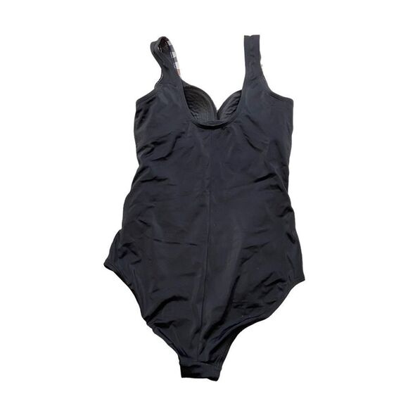 Swimsuits For All Brand Zebra Print and Black One Piece Swim Suit Size 10 - Picture 3 of 10